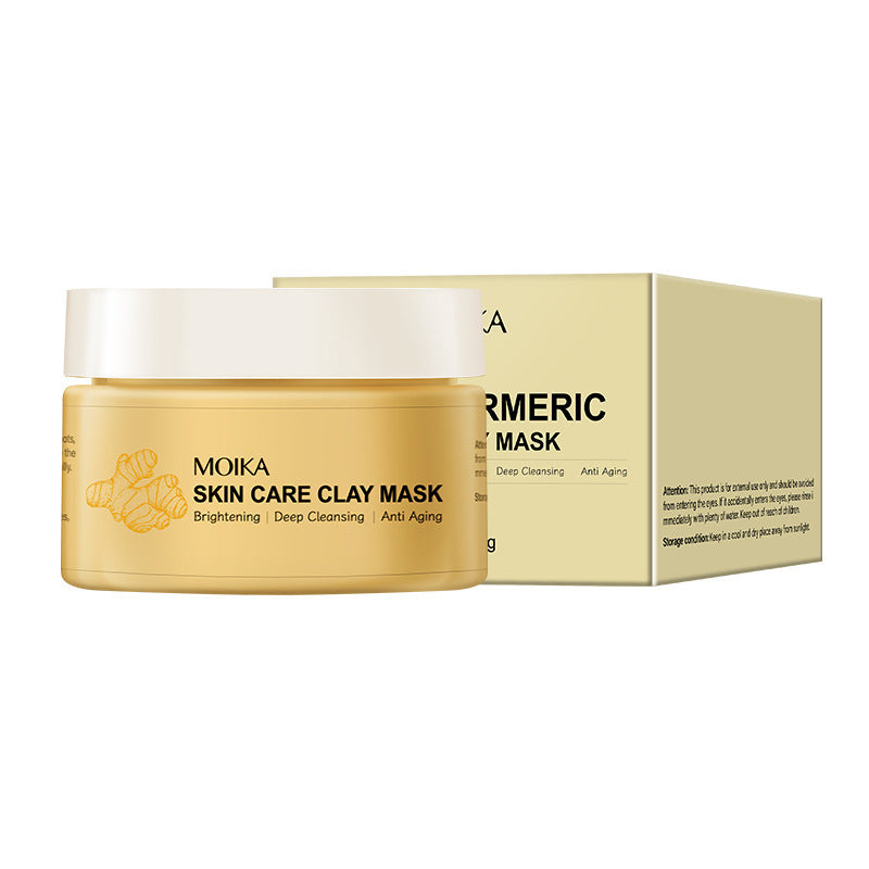 Clean Ginger Yellow Sea Green Tea Rose Smear Clay Mask